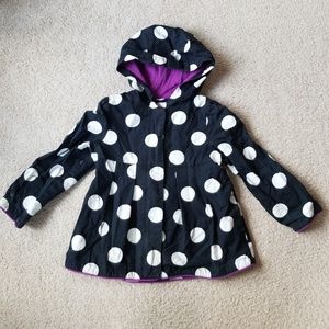 ⭐ 2/$20 Gymboree Black and White Polka Dot Coat